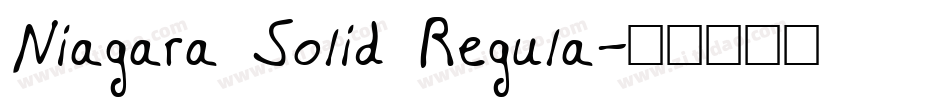 Niagara Solid Regula字体转换